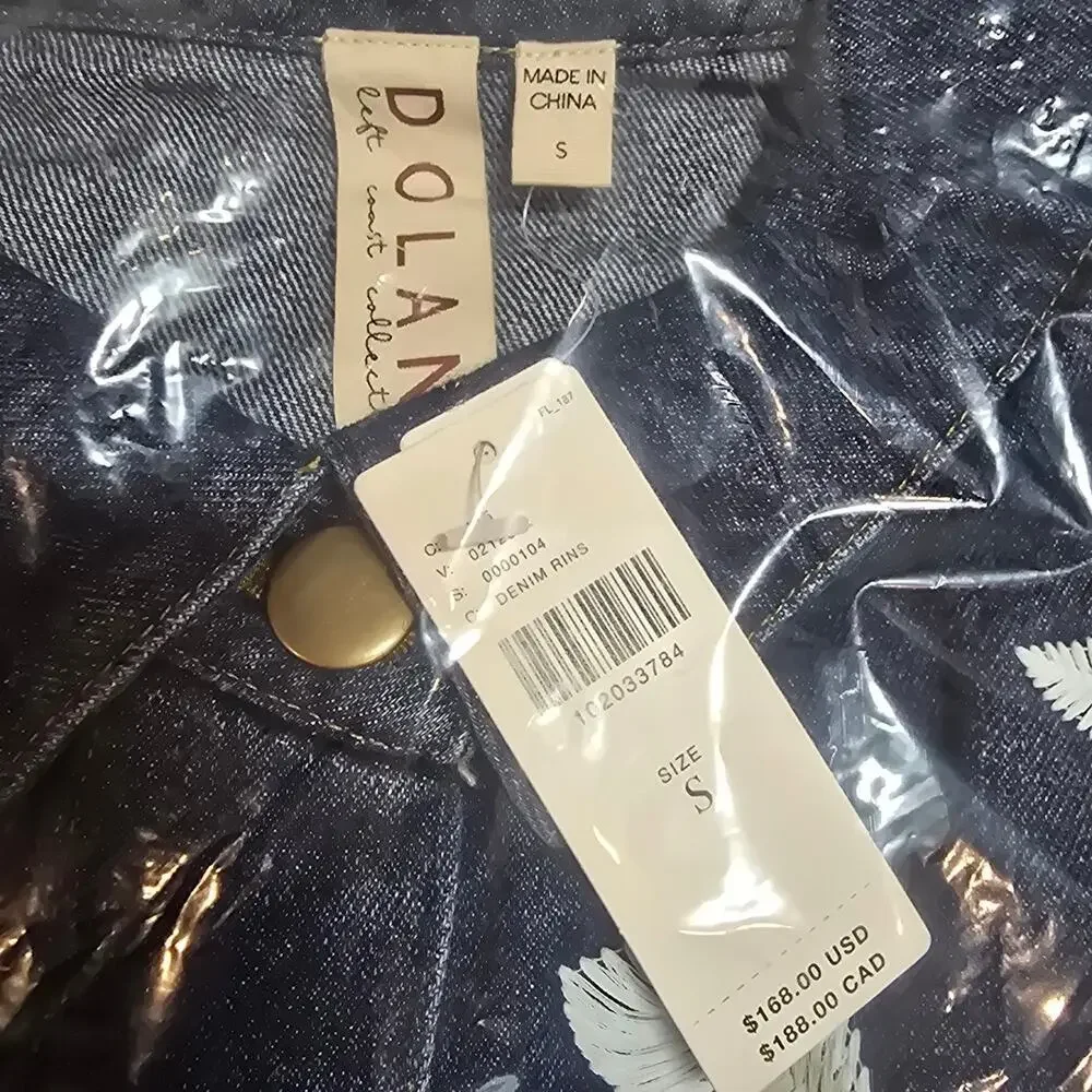 NWT Dolan Left Coast Embroidered Flowers Jacket - Picture 6 of 6